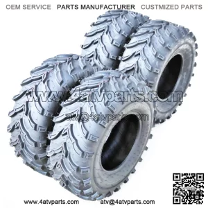 Set of 4 ATV UTV Mud Tires 2x 27x9-12 27x9x12 & 2x 27x11-12 27x11x12 6 Ply