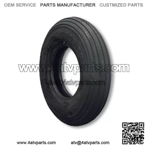 200 X 50 RIBBED TIRE, 2 PLY, 2.1?? WIDE, 7.5?? OD, ROUND PROFILE