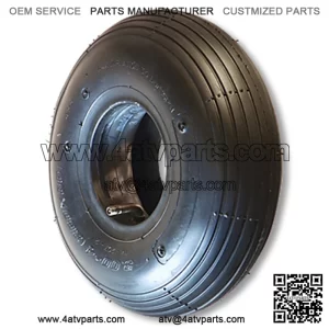 10-300 X 4, RIBBED TIRE, 4 PLY, 3.2?? WIDE, 10.0?? OD, ROUND PROFILE
