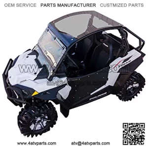 SuperATV Dark Tinted RZR Roof for 2021+ Polaris RZR Trail 900 / S 900 / S 1000 | 1/4" Thick Polycarbonate | Protects You and Passengers From The Elements While Increasing Visibility!