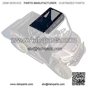 SuperATV Dark Tinted Polaris Ranger Roof for 2015-2016 XP 570 (PRO-FIT Cab) | 2013+ XP 900 | 2017+ XP 1000 | 2015-2018 1000 Diesel | Polaris Ranger Full Size Roof Protects from Elements