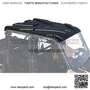 SuperATV Heavy Duty Plastic Roof for Polaris Ranger Full Size XP 570 Crew / 900/1000 / 1000 Diesel - See Fitment | Easy to install | This UTV Top Protects Riders from Sun, Rain, and Debris!