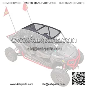 SuperATV Dark Tinted Roof for 2019+ Polaris RZR XP 4 Turbo S/XP 4 Turbo S Velocity | 1/4" Thick Polycarbonate | Protects Against Debris | Gives Full Visibility and Awareness | 4 Seater