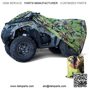 Tokept 190T Black Quad Bike ATV ATC Rain Waterproof Cover ??XXL?? 98" (Camouflage, XXL)