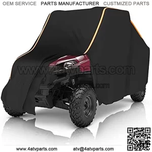 Cover Compatible with Ranger 2-seat, UTV Covers Waterproof All Weather Storage with Reflective Strips Compatible with Polaris RZR, Can-Am, Kawasaki, Protect SxS from Rain, Snow, Dirt, Debris
