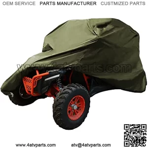 UTV Cover Waterproof All Weather Protection Covers 210D Army Green 2-3 Seater for Polaris RZR for Ranger XP XP4 1000 for Can-Am for Arctic Cat Side by Side UTV Accessories