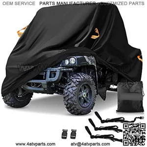 UTV Cover, Waterproof Heavy Denier Oxford Cloth Material for Polaris RZR Yamaha Can-Am Defender Honda Pioneer Kawasaki Mule Teryx 2-3 Passenger