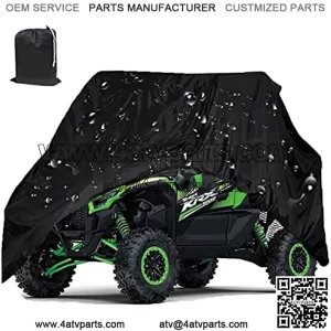 Waterproof UTV Cover 2-3 Seater, 420D Heavy Duty Tear-Resistant Oxford Material for Polaris Suzuki Kawasaki Can Am Maverick Arctic Cat Textron