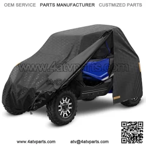 Vehicle Storage Cover UTV 420D with Zipper for Polaris Ranger 500/570