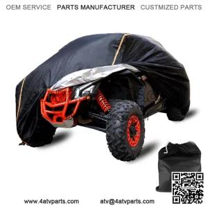 UTV Storage Sun Rain Cover w/ Relective Strip for Can-Am Maverick X3 Max R Turbo