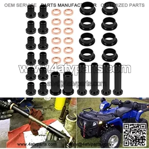 Rear Suspension Bushings Kit for Polaris Sportsman 500 RSE Sportsman 400 4x4 700, Lower Control Bushings & Spacer Set (38Pcs)