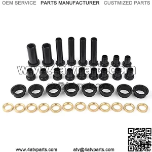 ATV Rear Suspension Bushings Kit & 12 Pcs Copper Spacer Compatible with Polaris Sportsman 500 1996-2000 2002, Sportsman 500 RSE 1999-2000