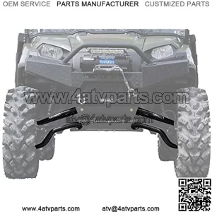 SuperATV 1.5" Forward Offset A Arms for 2010-2016 Polaris Ranger XP 800 / XP 800 Crew / 800 6x6 | Fit up to 28" Tires | 1.25?? Tubing 25% larger Than Stock! | Utilizes Stock Bushings