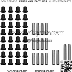 SuperATV Heavy Duty UHMW A-Arm/Control Arm Bushing Kit for OE Arms for Polaris Ranger 500/700 (SEE FITMENT) - Front and Rear - Stronger Than Stock With Lower Wear