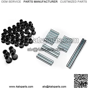 SuperATV Bushings for Polaris Scrambler 850/1000 (See Fitment) | Includes Front and Rear Bushings | CNC Machined for Perfect Fit | Low-Wear Characteristics | SLubricating UHMW!