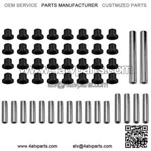 SuperATV Heavy Duty HDPE A Arm Bushing Kit for Kawasaki Teryx 750/800 / 4 - Complete Kit For Your Full Machine! - Much Stronger Than Stock