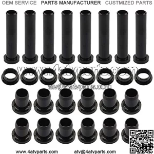 28Pcs Front & Rear Lower Control A-Arm Bushing Kit Compatible With Polaris Sportsman 400 500 335 400L 800 450 570 1996-2018 Replaces# 5436973 5439270