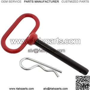 Trailer Tow Hitch Lock Pin and R-Clip, 3-5/8in x 1/2in ?C For Towing Cargo, Boat, RV, Car, Truck, Bike, ATV