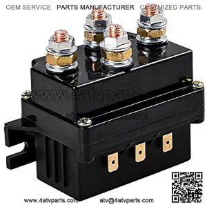 12V 500A Winch Solenoid Contactor Relay for 8000lbs-12000lbs ATV UTV 4WD 4x4 Winches Replacement