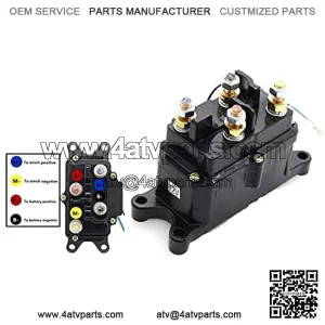 Winch Solenoid Relay Contactor Thumb Truck 12V 250A for UTV ATV 4x4 Vehicles-for 63070,62135, 74900, 2875714, 70715 for 63070 Warm,12 Volt, 4-Terminals