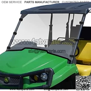 UTV Full Windshield -StarknightMT PC Hard Front Windshield Compatible with Gator XUV 550 560 560E 590E 590i 590M Used with Tops