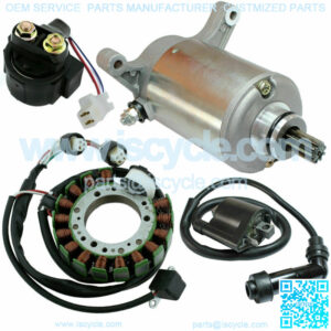 Stator Starter Solenoid Ignition Coil for Yamaha Moto-4 350 YFM350 1990-1994