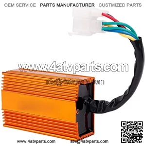 Racing Car Igniter, Aluminum Alloy ATV Motorcycle Accessories Pit Bike Igniter Golden for CG125 150 200 250cc