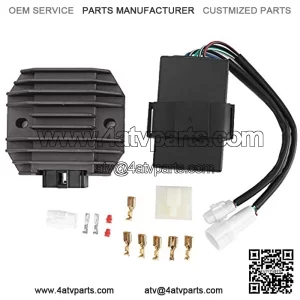 ATV Rectifier,CDI Igniter Box 6-Pin Voltage Regulator Rectifier Kit 21066-1055 21119-1302 Replacement for Kawasaki KL cdi box voltage regulator rectifier bayou 300c,ignition cdi bow bayou 300,st