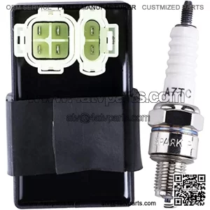 AC 6-pin CDI Box Module Spark plug Compatible with GY6 50cc 125cc 150cc ATV Go Kart Buggy Moped Scooter 4 Wheeler Quad Bikes Dirt Pit Bike