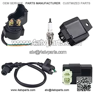 Ignition Coil CDI Box Kit for GY6 150cc Compatible with Roketa Tomberlin Crossfire 150R Fox Carbide Dazon Raider 150CC Go Kart Scooter