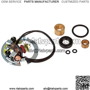 Electrical 414-54002 Starter Repair Kit Compatible With/Replacement For Arctic Cat ATV 250 300 2X4 4X4 / Honda ATV TRX250 TRX300 TRX400 TRX450 TRX500 / Kawasaki ATV KLF400 KVF400 2X4 4X4