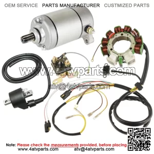 Stator for Polaris Scrambler 500 Starter Solenoid Ignition Coil 1997-2000 ATV