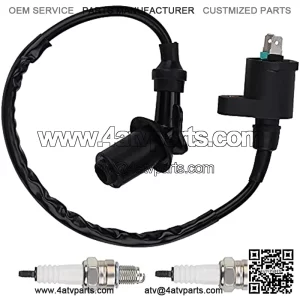 GY6 Ignition Coil Replacement Replacement for TRX200 TRX200D TRX200SX TRX250 50cc 150cc ATV Moped Scooter Go Kart