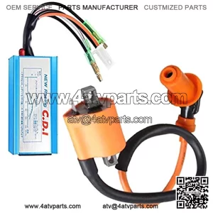 Racing Performance Ignition Coil with CDI for Polaris Sportsman 90 Scrambler 90 Predator 90 ATV Yamaha YFM350 YFS200 by TOPEMAI