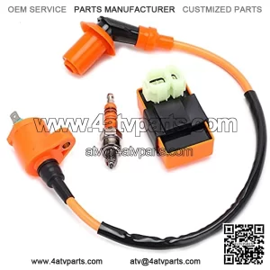 Ignition Coil, Reliable CDI Box Improve Combustion Efficiency for ATV Moped Scooters Replacement for GY6 50cc?150cc