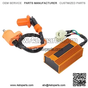 6 Pins CDI Unit+ Ignition Coil CDI Ignition Coil CDI Module Fit for PIT PRO Bike Trail Bike Dirt Bike Quad ATV 150cc 200cc 250cc