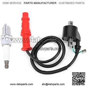 ATV Ignition Coil, Ignition Coil Spark Plug 3085228 Reusable Replacement for Sportsman 500 4X4 1996