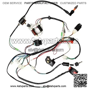 Complete Electrics Stator Coil CDI Wiring Harness Rectifier Solenoid Relay for 50cc 70cc 110cc 125cc Kazuma Taotao Kangdi 4 Wheeler Chinese ATV Quad