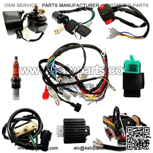 Complete Electrics Stator Coil set Quad Wire Harness Electrics Stator Coil CDI Wiring Harness For GY6 50cc 70cc 90cc 110cc 125cc ATV Quad Pit Dirt Bike Buggy Go Kart