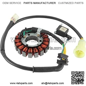 AHA4059 New Stator Coil 12-Volt For Honda ATV, 31120-HM3-671 for 2009 TRX300X w/ 281cc 31120-HM3-671