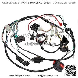 Complete Electrics Stator Coil CDI Wiring Harness for 4 Stroke ATV KLX 50cc 70cc 110cc 125cc