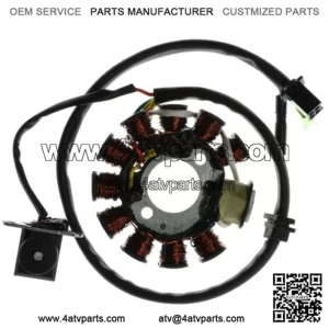 11 Coil Magneto Stator with 4+2 Wiring Connector for 125cc GY6 152QMI & 150cc GY6 157QMJ Scooters