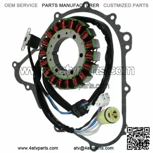 Stator & Gasket for Yamaha Kodiak 450 4X4 YFM450F Hunter 2003 2004 2005 2006