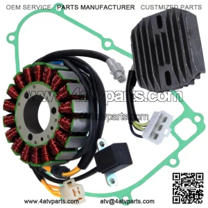 Stator Regulator Rectifier W/Gasket for Kawasaki Bayou 300 KLF300C 4X4 1989-1998