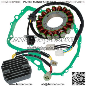 Stator & Regulator Rectifier & Gasket for Arctic Cat 400 Vp Man 4X4 2005-2006