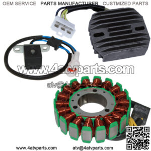 Stator & Regulator Rectifier W/Pickup Coil for Kawasaki Bayou 250 KLF250 03-11