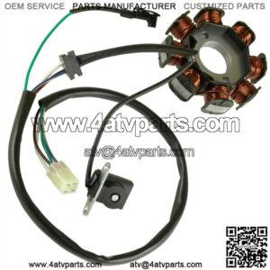 Stator Magneto 8 Coil 3 Wire w/ Pick Up For Kawasaki KLX140 2008 2009 - 2022