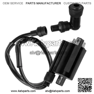 Ignition Coil w/ Spark Plug Boot Cap for Kawasaki Mule 3000 KAF620 2007-2008