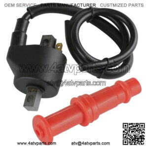 Ignition Coil with Spark Plug Boot Cap for Polaris Sportsman 335 1999-2000
