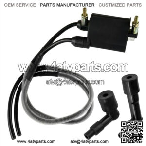 Ignition Coil w/ Spark Plug Caps 23" Wire for Kawasaki Vulcan 1500 1997-2008